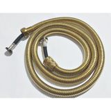 Yapıtaşı YT16 Gold Altın Sarısı Banyo Duş Spiral Hortumu 150 Cm Örgülü