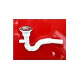 yapıtaşı Yt51 Çatallı Makina Çıkışlı Körüklü Lavabo-eviye Sifonu-gider Borusu/adaptör Conta Hediye