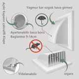 Yapıtaşı Yt548 Kapamatik Aspiratör Davlumbaz Baca Çıkış Kapağı
