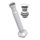 Yapıtaşı Yt650 Seramik Başlık Taşmasız Bas Aç Lavabo Sifonu Beyaz