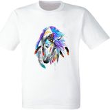 Yapo Ticaret Unicorn Boynuzlu At Yağlı Boya Desenli Baskılı Çocuk Tişörtü - 7 - 8 Yaş - Renkli