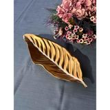 Yaprak Gold Servis Sunum Tabak 45X16CM - 100 ml - Renkli