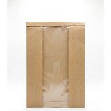 Yaprak Kese Kağıdı Pencereli Şamua 24X35X7 cm 200'LÜ - Kraft