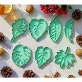 Yaprak Kurabiye Kalıbı Seti – 7-8 cm | Tropikal & Doğal Yaprak Figürlü Cookie Cutter | Pla Plastik