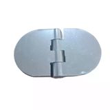 Yaprak Menteşe Oval Alüminyum Gümüş Renk 40x68 mm | 3,3 mm Kalınlık | 5 Adet