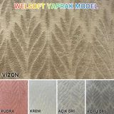 Yaprak Model Welsoft Yumuşak Kış Aylarının Vazgeçilmez Yatak Koruyucu Örtüsü - Açık Gri - 160X200 - 160 x 200 cm