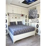 Yaprak Model Welsoft Yumuşak Kış Aylarının Vazgeçilmez Yatak Koruyucu Örtüsü - Koyu Gri - 120X200 - 120 x 200 cm