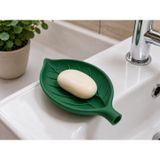 Yaprak Tasarımlı Sabunluk – Dekoratif Banyo ve Mutfak Sabun Tabağı | Yaprak Şekilli, Plastik Malzeme, Banyo Aksesuarı, Dekoratif Tasarım, Sabun Tabağı