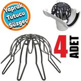 Yaprak Tutucu Ahtapot Oluk Gideri Pislik Tutucu 4 Adet Q70 - Q100 Lük Pimaş Gider Tutucu 4 Adet