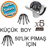 Yaprak Tutucu Küçük Boy Ahtapot Oluk Gideri Pislik Tutucu Ahtapot Yaprak Tutucu Ø50 Lik Pimaş Için 5 Adet