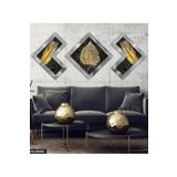 Yaprak Tüy Gümüş Pleksi Aynalı Çerçeveli Tablo, 135 x 55, PR-016-GÜMÜŞ