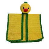 Yaprak Yeşili Havuç Kafa Ördek Uyku Arkadaşı Amigurumi Organik Oyuncak