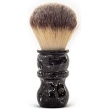 Yaqi Brush Kara Mermer Reçine Saplı Klasik Sentetik Tıraş Fırçası, Yüksek Kaliteli Hızlı Köpük Üretme ve Çabuk Kuruma Özelliği