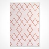 Yara Krem Geometrik Bambu Modern Geometrik Etnik Desenli Boho Makinada Yıkanabilir Hav Toz Vermez Leke Tutmaz Kaymaz Taban Dijital Makine Baskı Halı Oturma Odası Salon Yolluk Koridor Mutfak Halısı