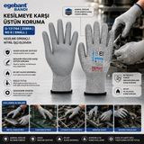 Yararlı Şeyler 10 Adet Zebra No 8 Small Kesilme Dirençli Nitril Işçi Eldiven Bandı