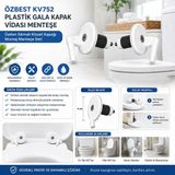 Yararlı Şeyler 2pcs Üstten Sıkmalı Plastik Klozet Kapak Menteşesi Vidası