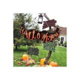 Yarasa Kanatları Folyo Balon - Halloween Yazılı Siyah & Turuncu Parti Süsü, 6774556
