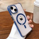Yaren Apple iPhone 12/12 Pro Hava Yastığı Zırhlı Kaymaz Şeffaf Kılıf Magsafe Şarj Uyumlu - iPhone 12 / 12 Pro - Mavi