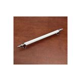 Yaren Metal Inci Kombin Lüks Modern Dolap Çekmece Kulpları 128 Mm Krom-Beyaz (12,8 Cm)-2 Adet