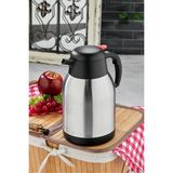 Yaren Style 2 Litre Çift Kat Paslanmaz Çelik Termos – 24 Saat Soğuk, 12 Saat Sıcak Tutma | Kamp & Seyahat Için - Gri - 2 lt