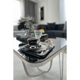 Yaren Style Lüx 6 li Gümüş Kaplama Makaronluk Lokumluk Kahve Yanı Sunumluk