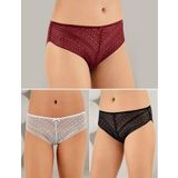 Yaren Tuhafiye 6'lı Paket B3086 Şahinler Bayan Lez Dantelli Bikini Külot