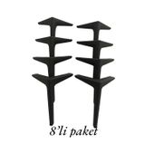 Yaren Wood Metal Koltuk, Kanepe, Dolap, Berjer, Tv Ünitesi Ayağı 20Cm