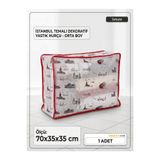 Yarençeyiz İstanbul Desenli Orta Boy Yastık Hurcu | Baza Altı Ve Çekyat Tipi Hurç | Orta Boy 1 Adet 70x35x35