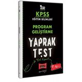 Yargı 2022 KPSS Eğitim Bilimleri Program Geliştirme Yaprak Test