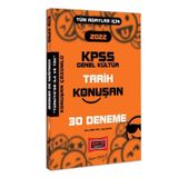 Yargı 2022 KPSS Tüm Adaylar İçin Genel Kültür Tarih Konuşan 30 Deneme