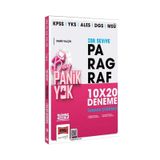 Yargı 2025 KPSS YKS ALES DGS MSÜ Tamamı Çözümlü Panik Yok Zor Seviye Paragraf 10x20 Deneme