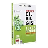 Yargı 2025 KPSS YKS MSÜ Tamamı Çözümlü Panik Yok Orta Seviye Dil Bilgisi 15x15 Deneme