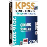 Yargı 2026 Kpss Genel Yetenek Türkçe-Matematik Çıkmış Sorular 2016-2025 Çözümlü
