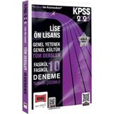 Yargı 2026 Kpss Gk-Gy Lise Ön Lisans Tüm Dersler Fasikül Fasikül Tamamı Çözümlü 10 Deneme