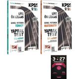 Yargı 2026 Kpss Lise Ön Lisans Türkçe + Matematik Yaprak Test 2 Li Set+Anlakazan Paragraf