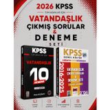 Yargı 2026 Kpss Tarih-Coğrafya-Vatandaşlık Çıkmış Sorular & Kpss Vatandaşlık 10 Deneme Evp Akademi Seti