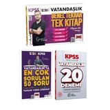 Yargı 2026 Kpss Vatandaşlık Genel Tekrar + 50 Soruda + 20 Deneme 3 Kitap Set