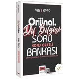 Yargı 2026 KPSS YKS Dil Bilgisi Orijinal Konu Özetli Soru Bankası Çözümlü Yargı Yayınları