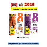 Yargı 2026 Yıl Boyu 8.Sınıf Lgs Hazırlık Matematik-Fen Video Çözümlü Soru Bankası Seti+Kalem
