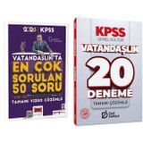 Yargı + Deli Defteri 2026 Kpss Vatandaşlık En Çok Sorulan 50 Soru Ve 20 Deneme 2 Li Set