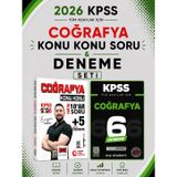 Yargı Kpss Coğrafya Konu Konu Kritik 10Ar Soru + Deneme & Kpss Coğrafya Evp Akademi Seti