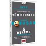 Yargı Yayınevi 2023 KPSS Genel Yetenek Genel Kültür Tüm Dersler Tamamı Çözümlü 5 Deneme