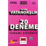 Yargı Yayınevi 2023 KPSS Vatandaşlık Tamamı Çözümlü 20 Deneme