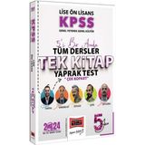 Yargı Yayınevi 2024 KPSS Lise Ön Lisans Genel Yetenek Genel Kültür 5yüz Ekibi Tüm Dersler Tek Kitap Çek Kopart Yaprak Test