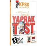 Yargı Yayınevi 2024 KPSS Tüm Adaylar İçin 5 Yüz Tarih Çek Kopart Yaprak Test