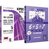 Yargı Yayınevi 2025 Kpss Türkçe Tamamı Çözümlü 6+5+7 Deneme - 2026 Kpss Lise Ön Lisans 5 Deneme
