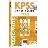 Yargı Yayınevi 2026 KPSS Tarih Çıkmış Sorular 2016-2025 Konu Konu Çözümlü Eğitim Seti