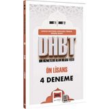 Yargı Yayınevi Dhbt 1 - Dhbt 2 Ön Lisans 4 Deneme Sınavı