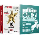 Yargı Yayınevi Hedef 657 Vatandaşlık 18 Deneme - 2026 Kpss On Numara 5 Yıldız 10 Deneme