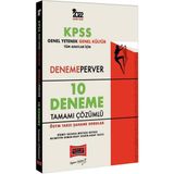 Yargı Yayınevi KPSS 2022 Genel Yetenek Genel Kültür Denemeperver Tüm Adaylar Için Tamamı Çözümlü 10 Deneme